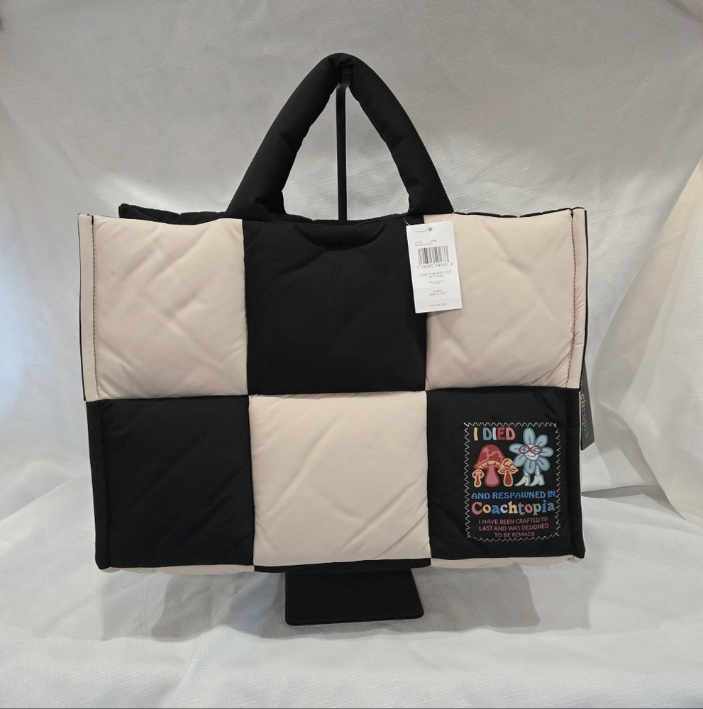 Coachtopia Checkerboard Loop Tote